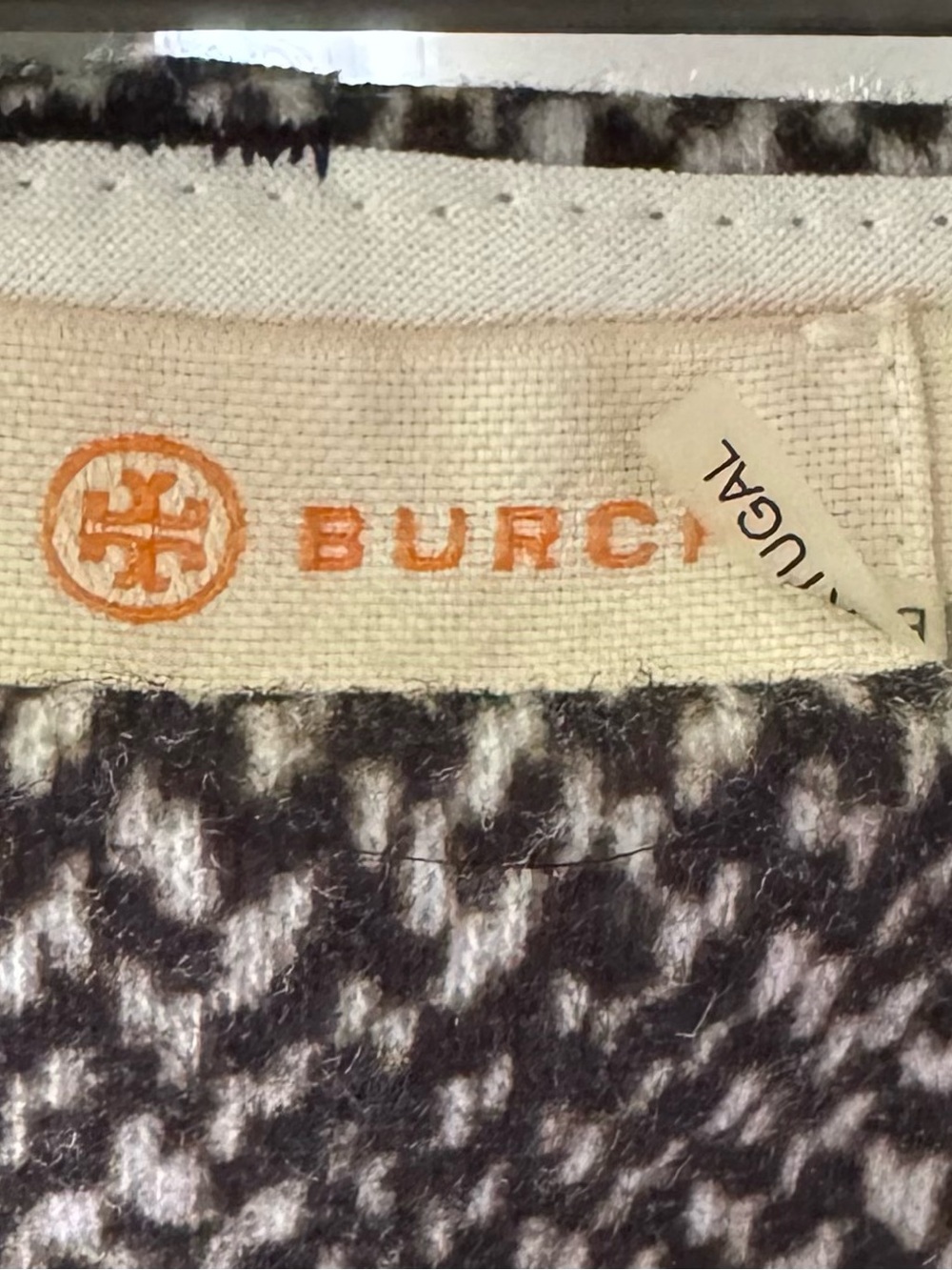 Tory Burch Black & White Tweed Flare Pants - Picture 5 of 5